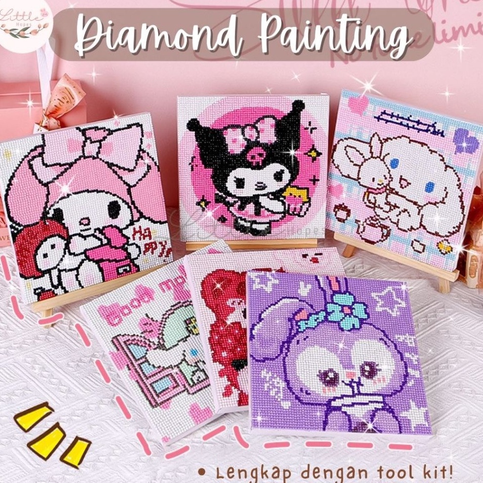 

Super Produk DIAMOND PAINTING DIY Full Drill Kanvas ukuran 2x2 3x3 15x2CM Aesthetic Canvas Painting Kit dengan Frame Lukis Mudah Kreatif Sanrio Lucu Aktivitas Anak Kuromi Spongebob Lotso COD viral kado ulang tahun