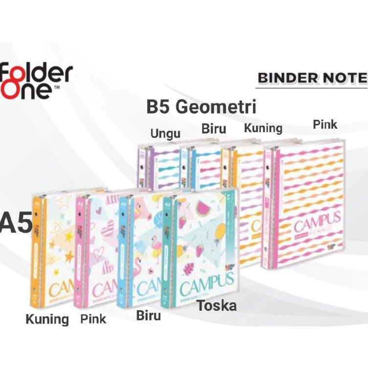 

Sedang Viral Binder Note A5 Folder One Buku Note Ring loose leaf