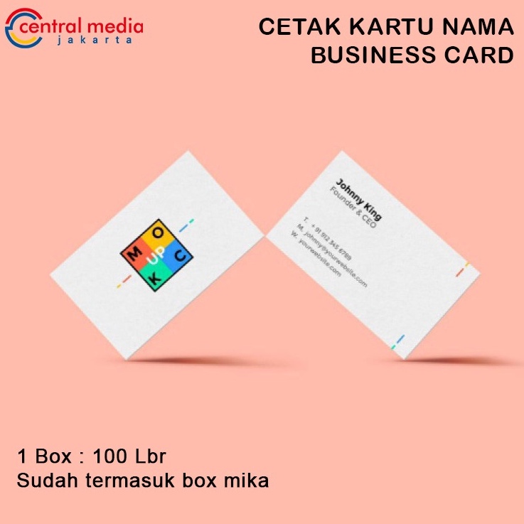 

Super Original Cetak Kartu Nama Blues White Full Color Box Thank You Card Premium 1 Lembar