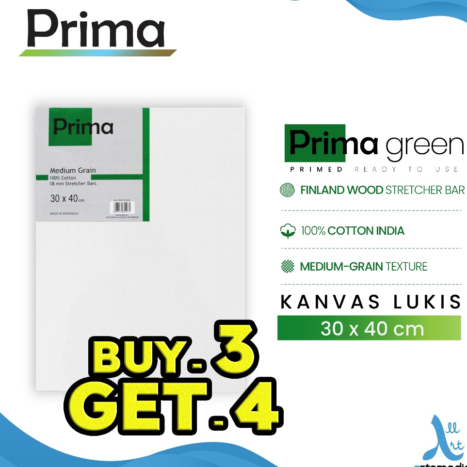 

Spesial Hemat Kanvas Lukis Prima Green 3x4cm Cotton Canvas