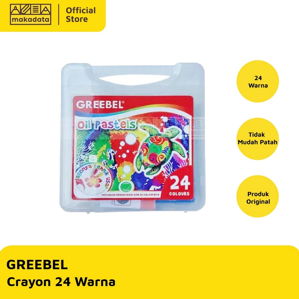 

CRAYON OIL PASTEL GREEBEL ISI 24 WARNA MURAH ART N1J5