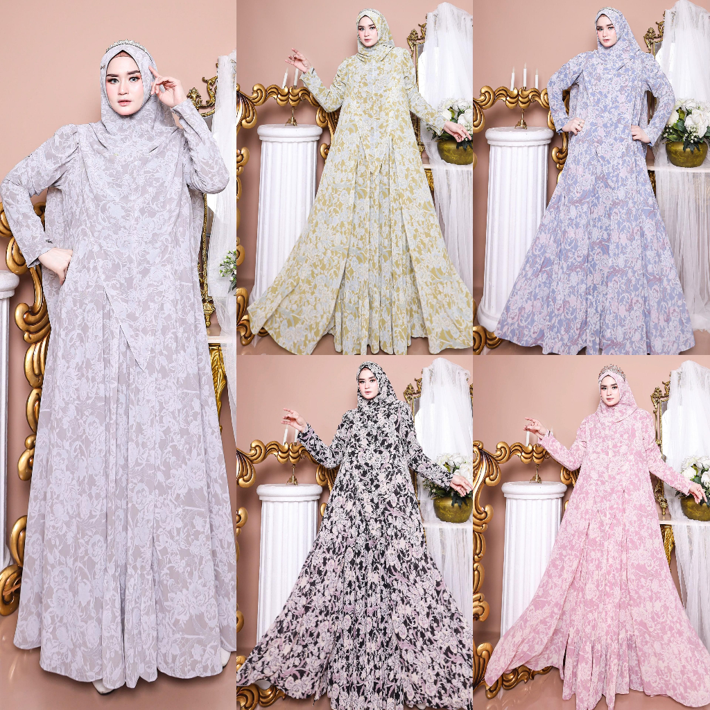 Gamis Balqis Series by Baraya Syari  GAMIS SET TERBARU GAMIS NEW BARAYA SYARI Gamis original brend