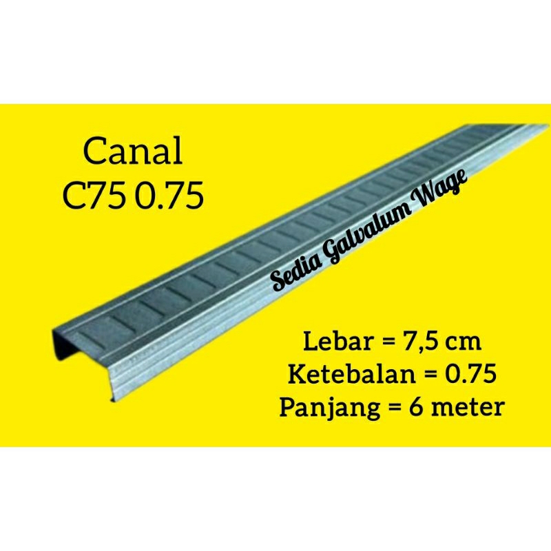 CANAL C75 0.75 B-Truss Baja Ringan Galvalum
