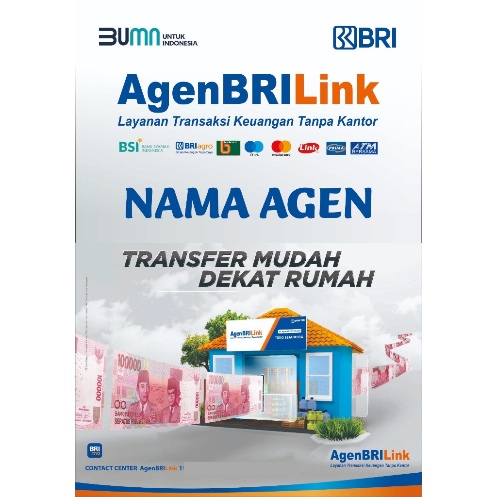 

STIKER VINY AGEN BRILINK TRANSFER MUDAH DEKAT RUMAH ( CUSTOM NAMA KONTER )