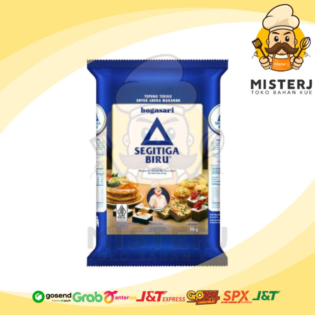 

Bogasari | Tepung Segitiga Premium | 1 Kg | Tepung Terigu Protein Sedang