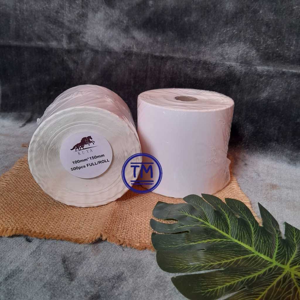 

Kertas Thermal 100x150 mm isi 500 Pcs Full Roll/ Label thermal barcode Olshop