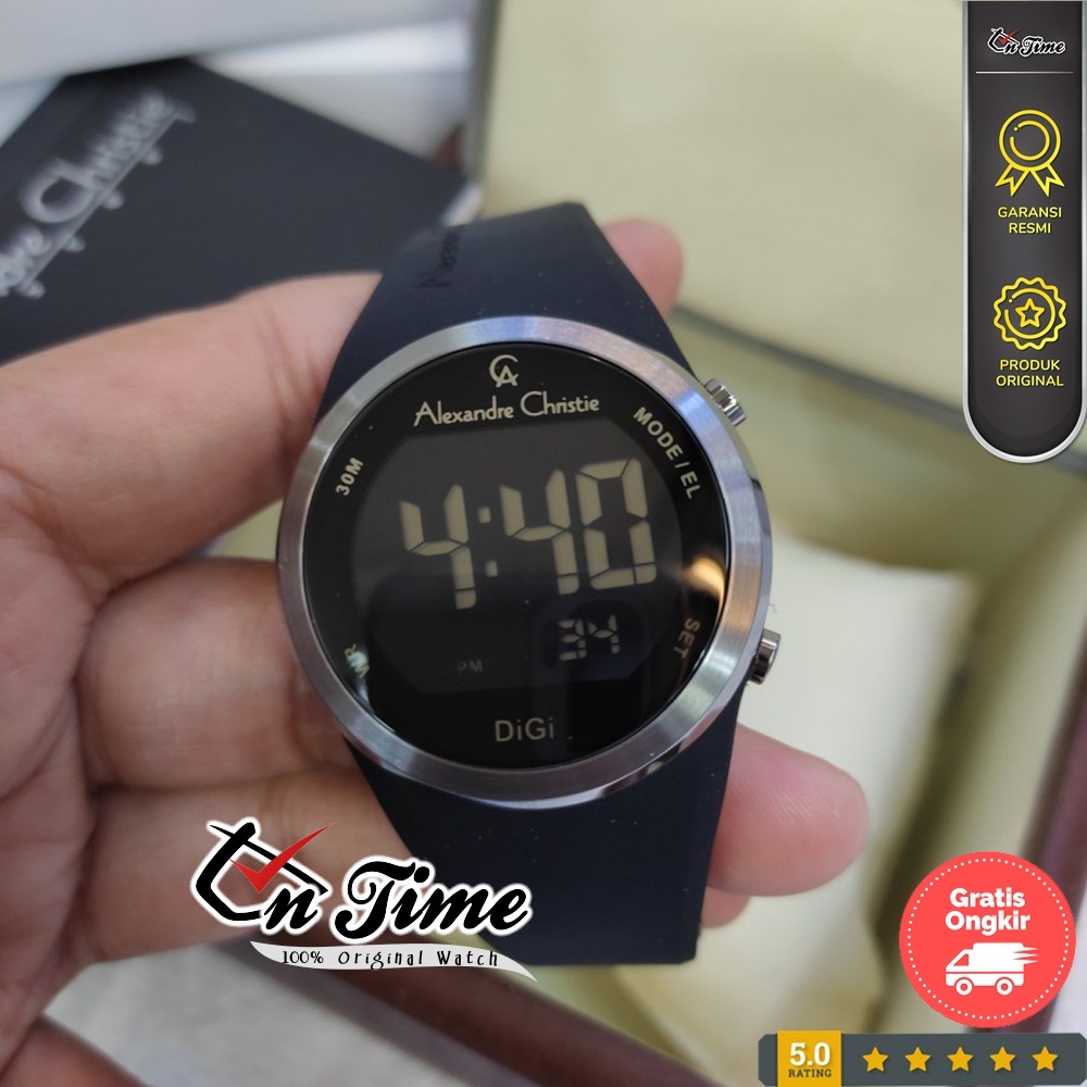 Alexandre Christie AC 9362 LH Jam Tangan Wanita Digital Ori