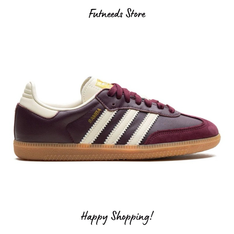 Adidas Samba OG Maroon Red Cherry Women - Sepatu Kasual Pria dan Wanita