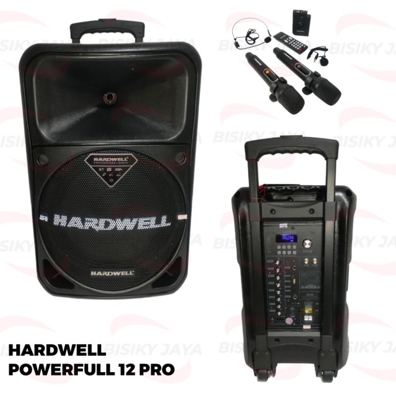 Speaker Portable Hardwell Powerfull 12 Pro Original Hardwell
