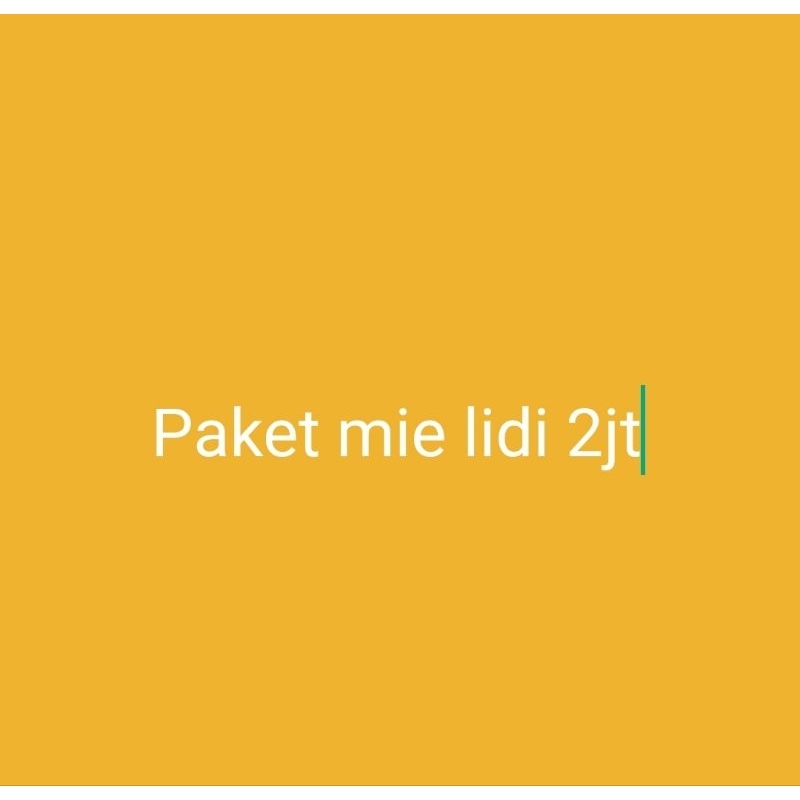 

paket mi lidi mentah
