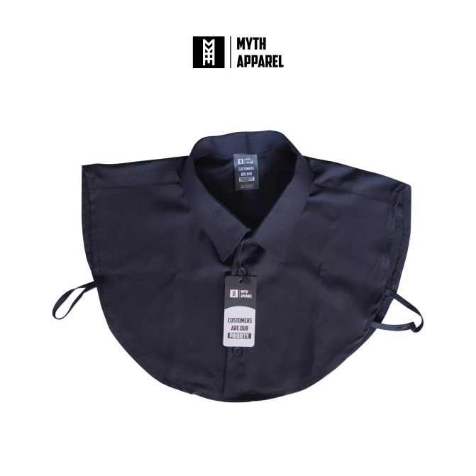 Fake Collar / Kerah Palsu All Size Pria Wanita / Hitam / Myth