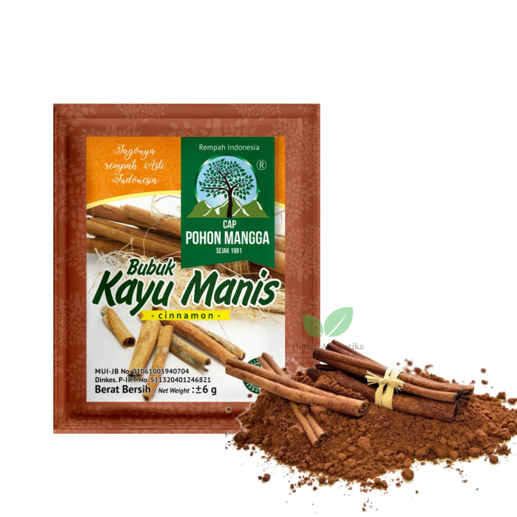 

SACHET - BUMBU HERBAL Bubuk Cap POHON MANGGA POMANG Bubuk KAYU MANIS Kemasan Instan 1 Sachet