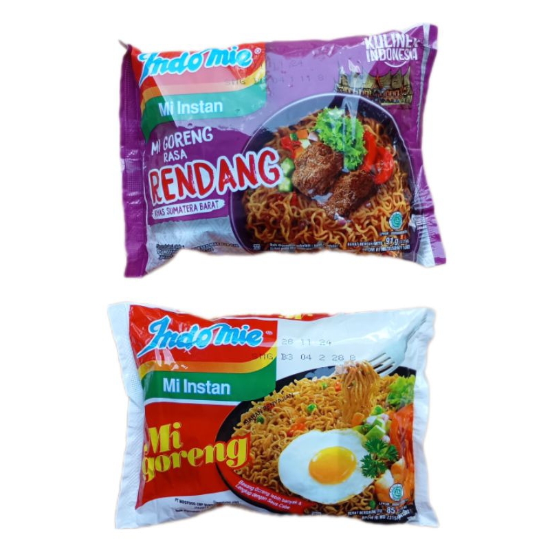 

Mie Instan Indomie Goreng Rasa Rendang Dan Mi Goreng Biasa