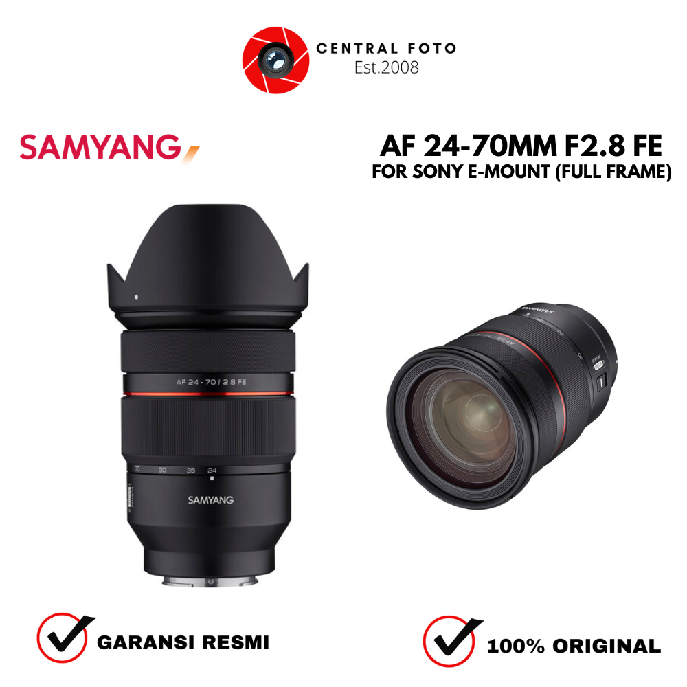 Samyang AF 24-70mm f2.8 FE SONY Fullframe Samyang 24-70 mm f/2.8 RESMI