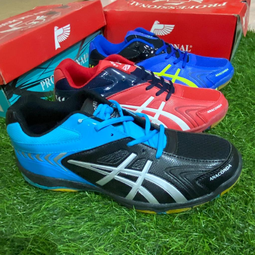 Sepatu Badminton running volly Professional  Anaconda