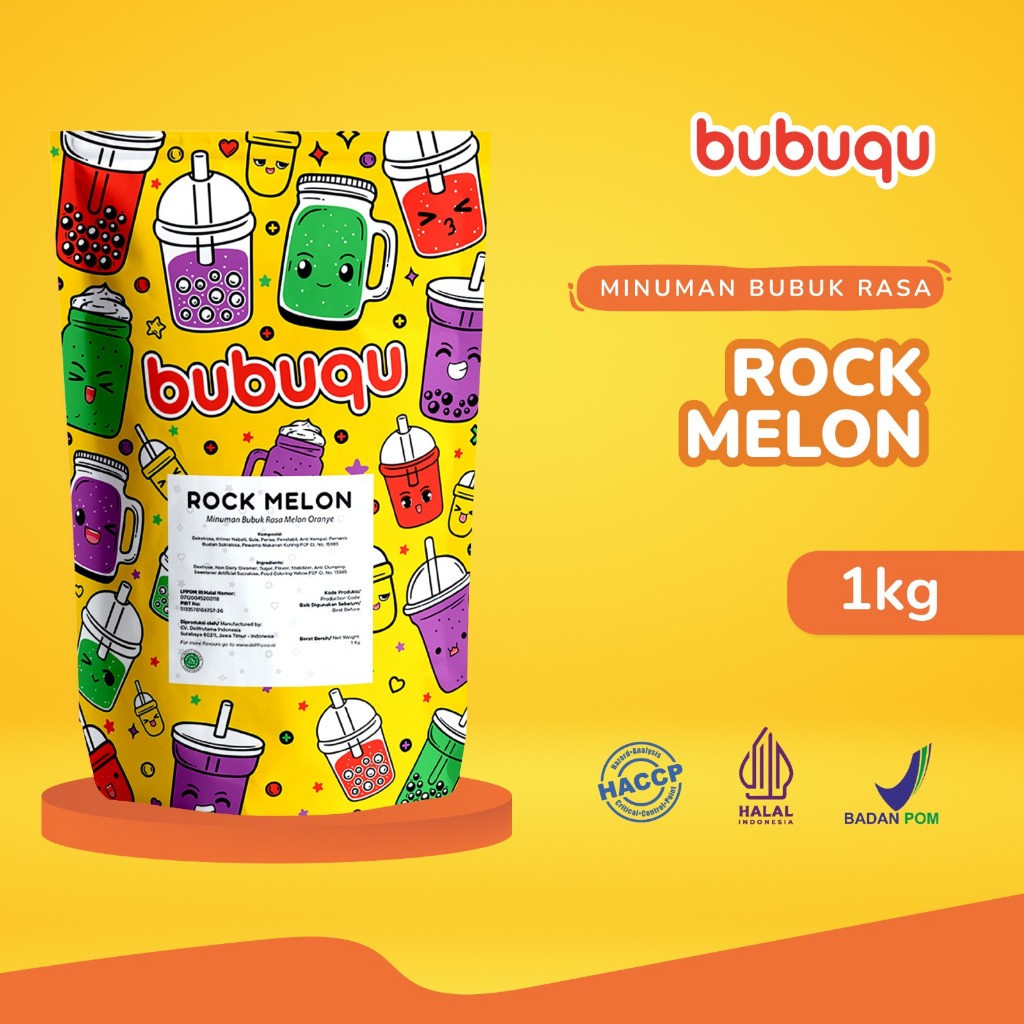 

Bubuqu Rock Melon Powder Drink 1 Kg - Bubuk Minuman Rock Melon