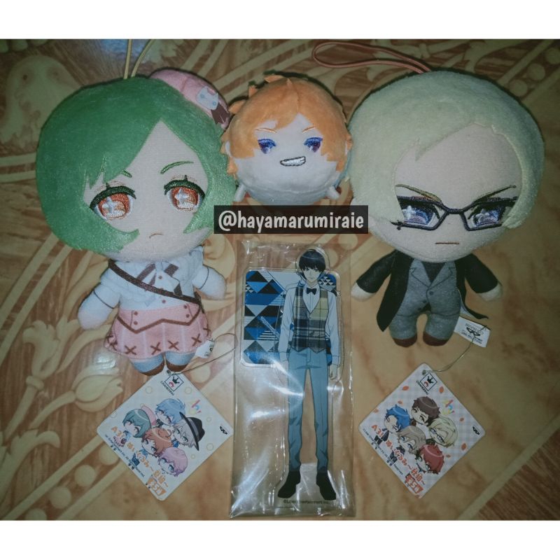 【READY STOCK】 Official Anime A3 / Act Addict Actors Merchandise Nuigurumi, Standee, Rubber Keychain（