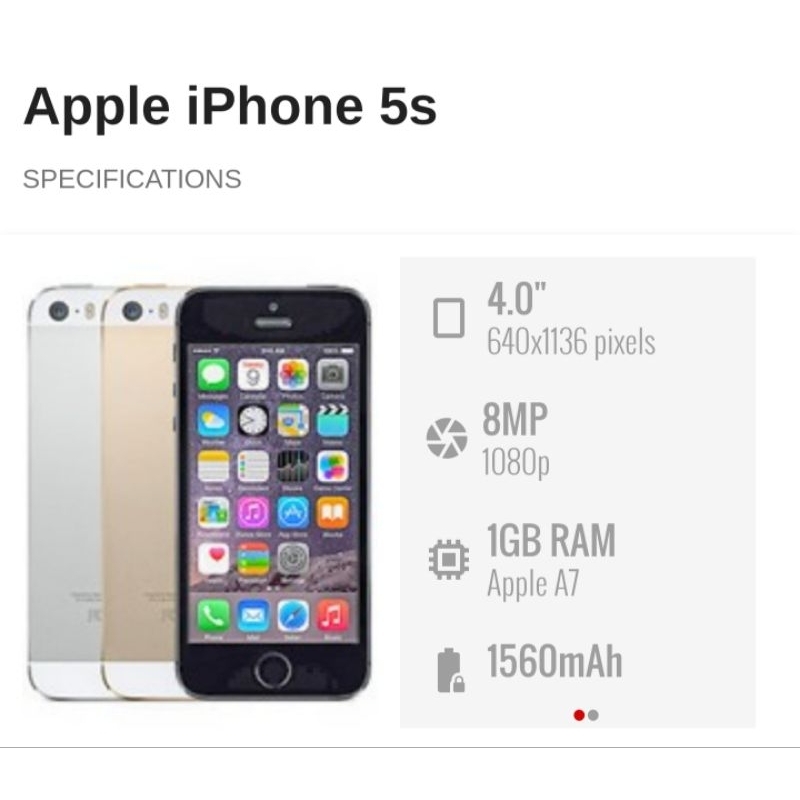 iPhone 5s second