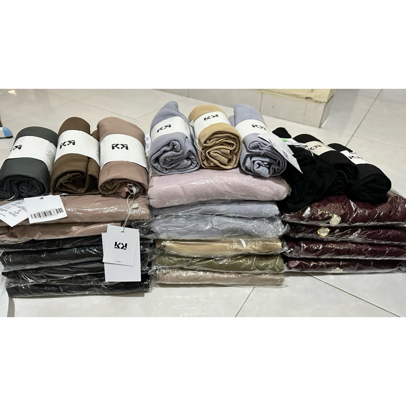 Ready Siap Kirim Khalewale Kala Instan Sayaa Instan Inner Dress Plain Loose Abaya Mecca Instan Medin