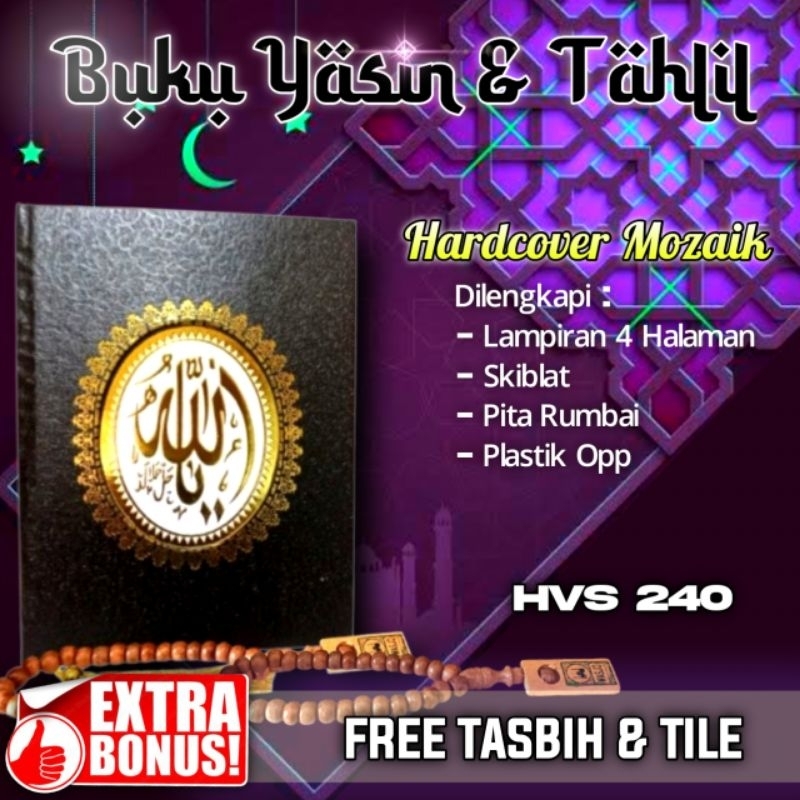Buku Yasin dan Tahlil Hardcover 240 Halaman