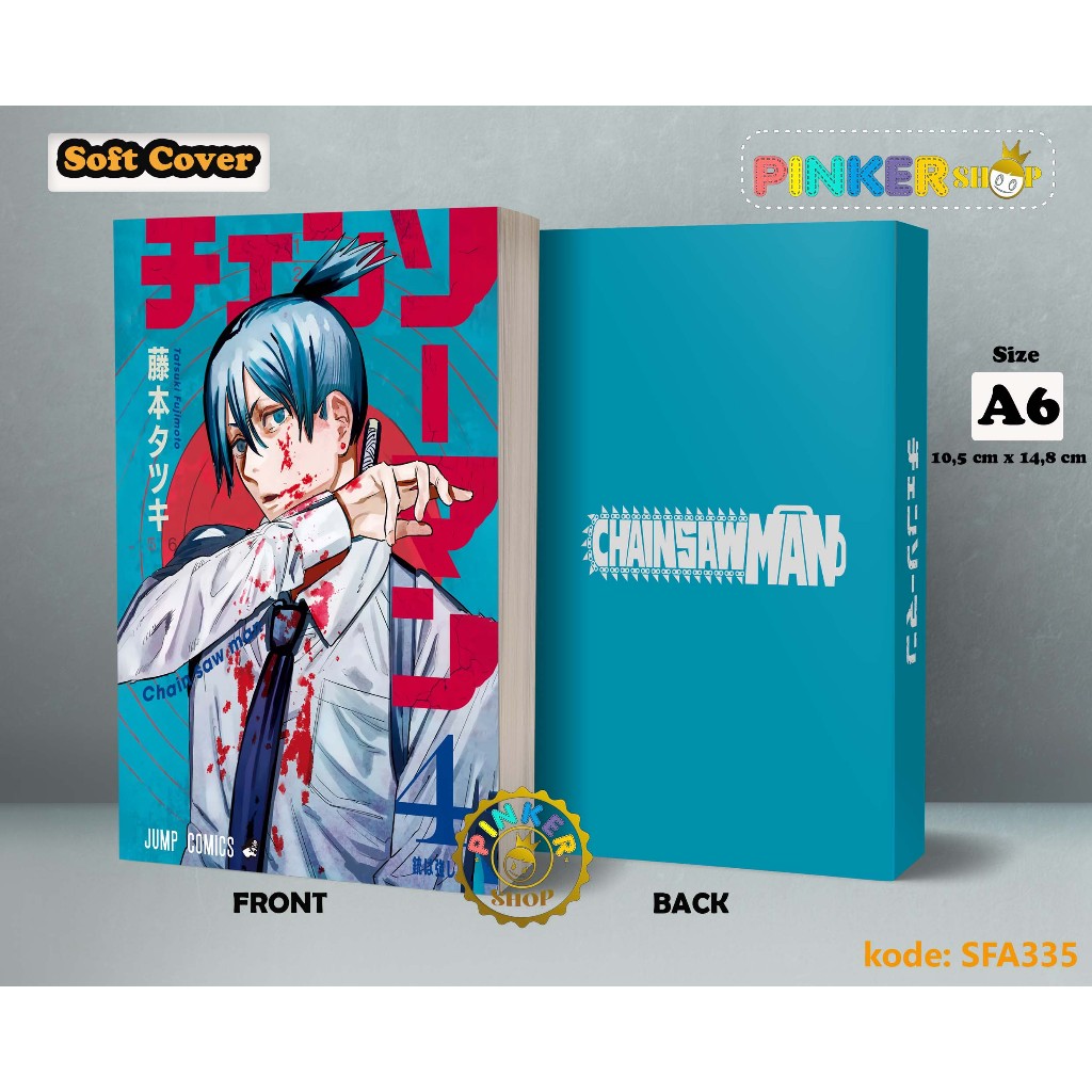 

(SFA335) Pocket Note Anime Chainsaw Man Aki Buku Tulis catatan Notes Agenda Planner Jurnal