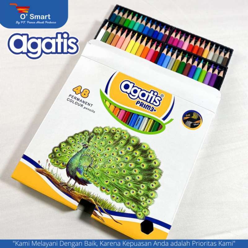 

Agatis - Pensil Warna Prime 48 Warna | Pensil Warna 48 Permanent Colour Pencil | Alat Mewarnai | Alat Perlengkapan Sekolah