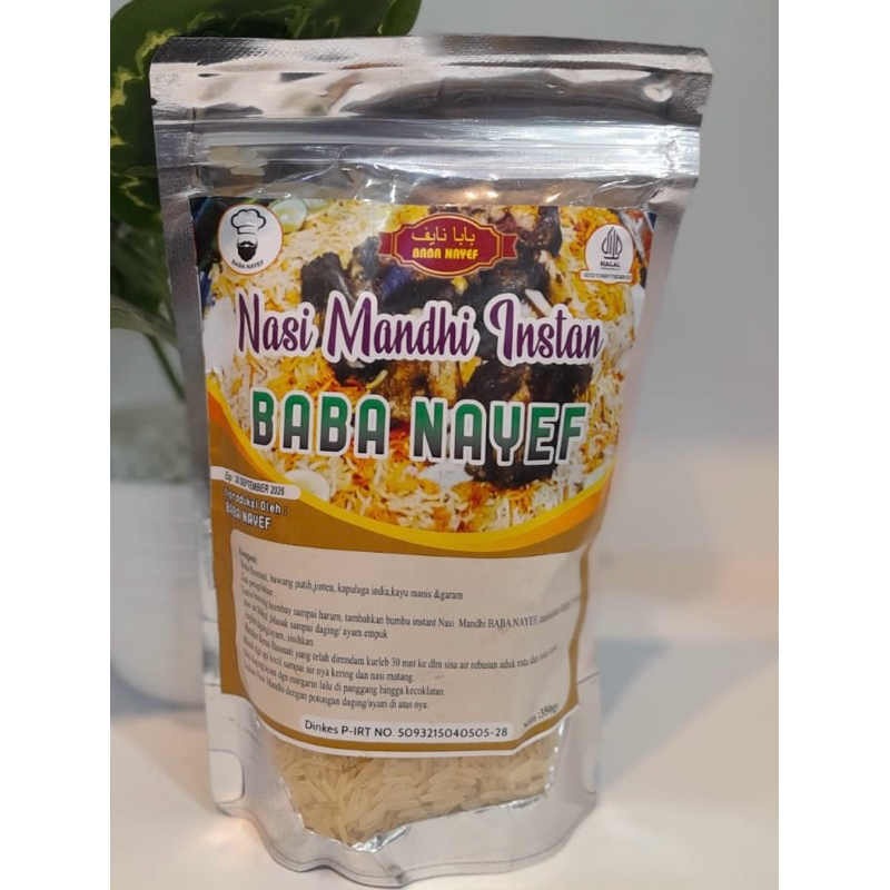 

Beras Basmathi / Nasi Kebuli Instan Baba Nayef 350g Plus Bumbu