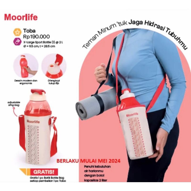 toba - botol minum - 2liter - tempat air - tas - murah