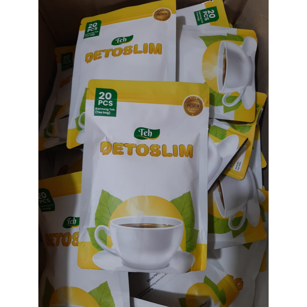 

TEH DETOSLIM Teh Diet Pelangsing Menurunkan Lemak Penurun Berat Badan Alami Isi 20 Kantung Teh