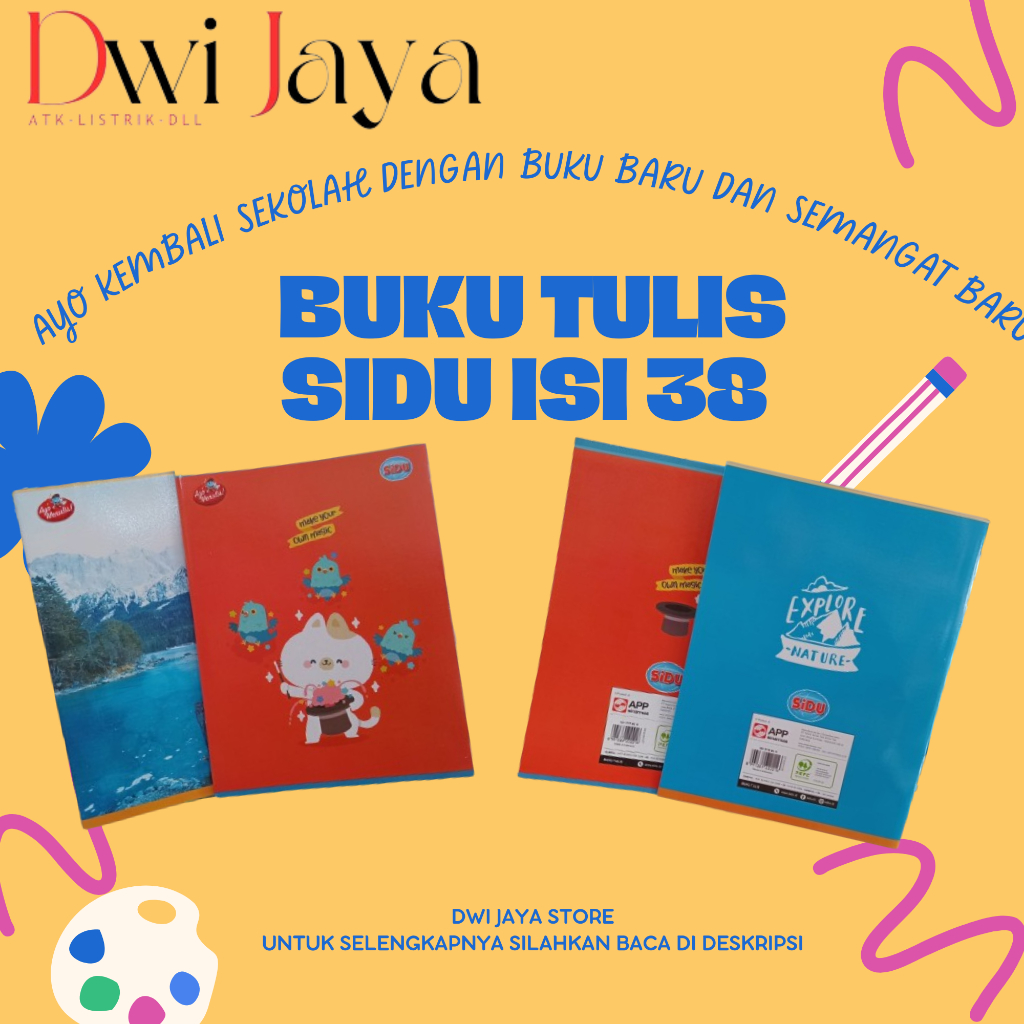 

SATUAN | Buku Tulis Sidu isi 38 Lembar satuan