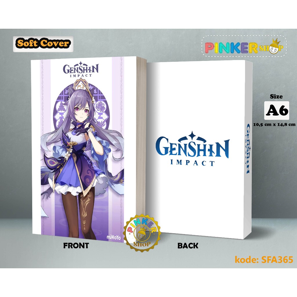 

(SFA365) Pocket Note Anime Game Genshin Impact KEGING Buku Tulis catatan Notes Agenda Planner Jurnal