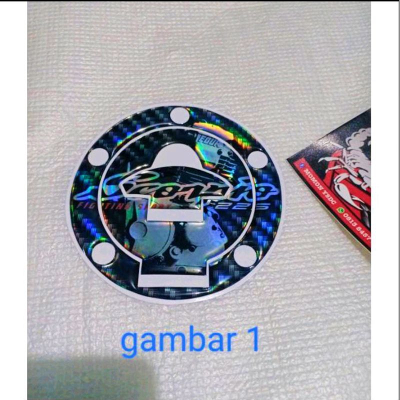 Emblem Embos Timbul 3D Pemanis Tutup Tangki Scorpio Z New Steko Stiker Carbon Model