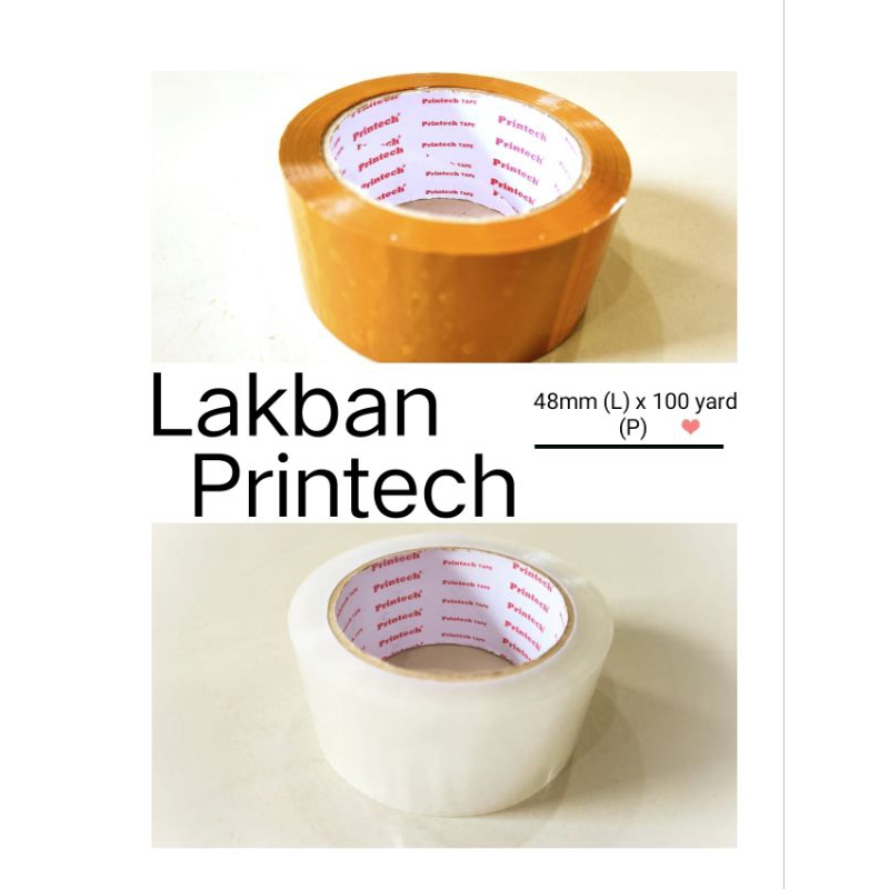 

Lakban/Isolasi Printech 48mm x 100 yard (Satuan)