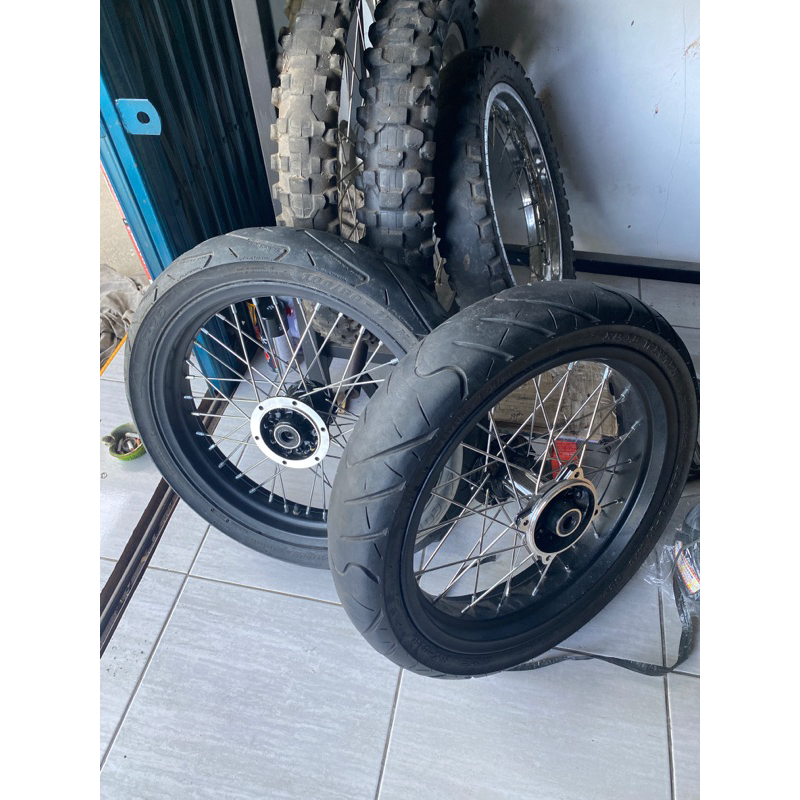 whellset supermoto klx bekas murah