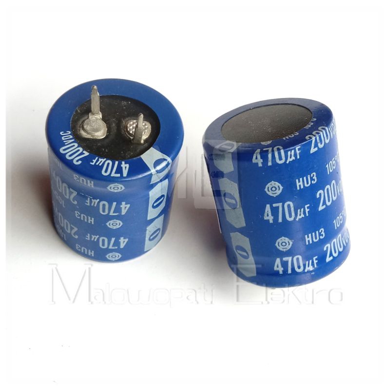 Elco Hitachi 470uf 200V kaki paku