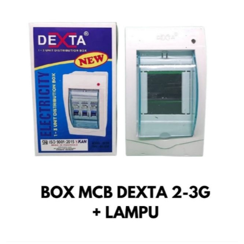 Box MCB Dexta 3 Grup + Lampu Indikator Non Terminal Box MCB 3 Phase