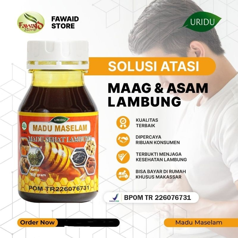 

Madu Orange MASELAM Sehat Lambung Obat Maag Uridu