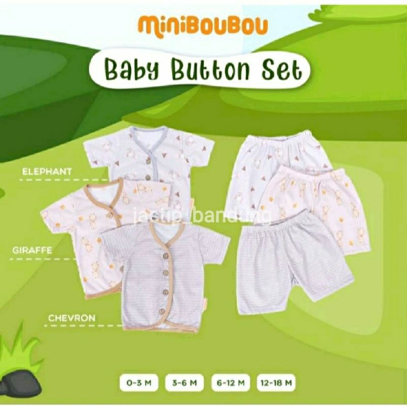 Ardenleon Baby Button Set Miniboubou Safari / Miniboubou by Ardenleon / Ardenleon Miniboubou Short S