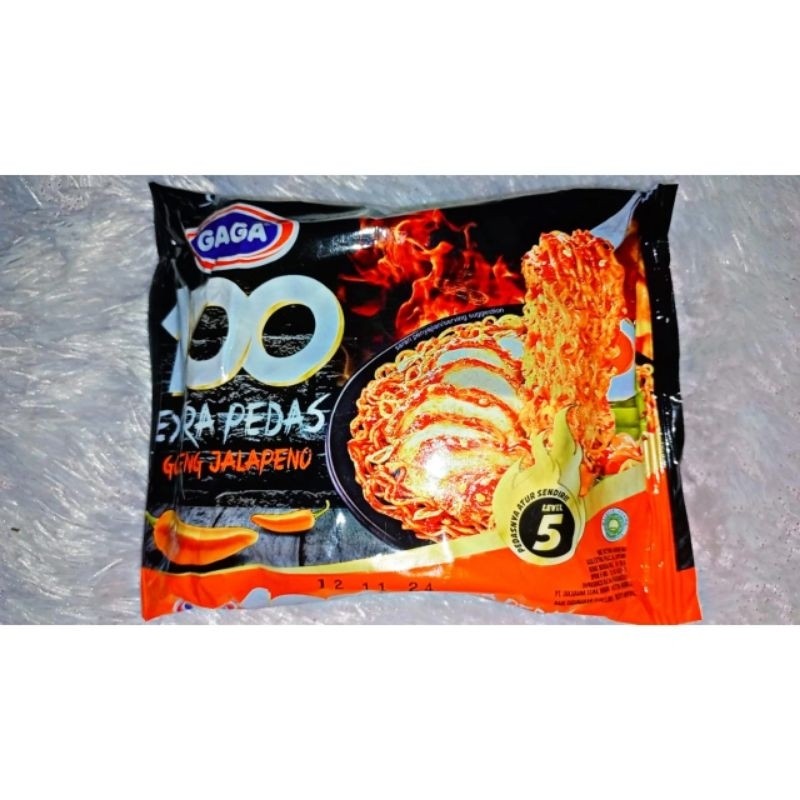 

Mie Gaga Jalapeno Gaga 100 Extra Pedas - Netto 85 gram