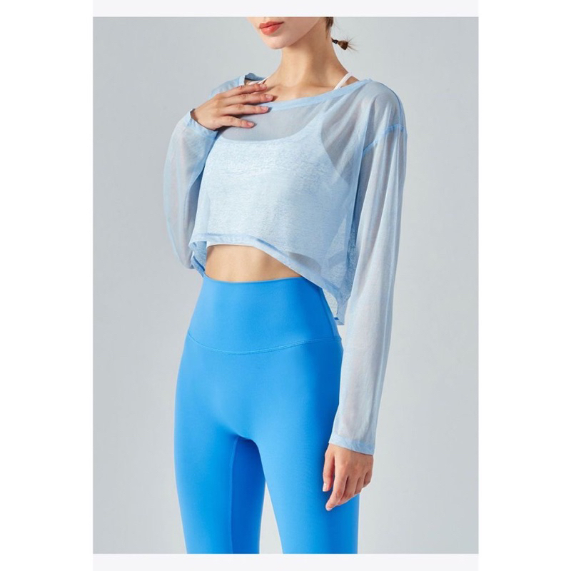 Atasan Crop Olahraga Senam Wanita