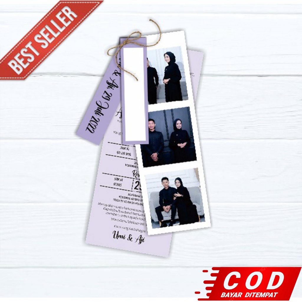 UNDANGAN PERNIKAHAN KEREN MURAH/UNDANAGAN SIMPEL/UNDANGAN AESTHETIC/UNDANGAN RUSTIC ART PAPER