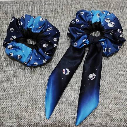 JUJUTSU KAISEN GOJO SATORU Fan - Made Merchandise Scrunchie Ikat Rambut