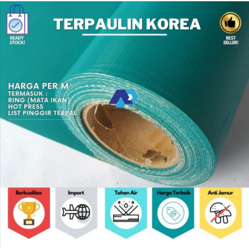 terpaulin Orchid semi karet asli ukuran 4x6 ,4x7 super tebal