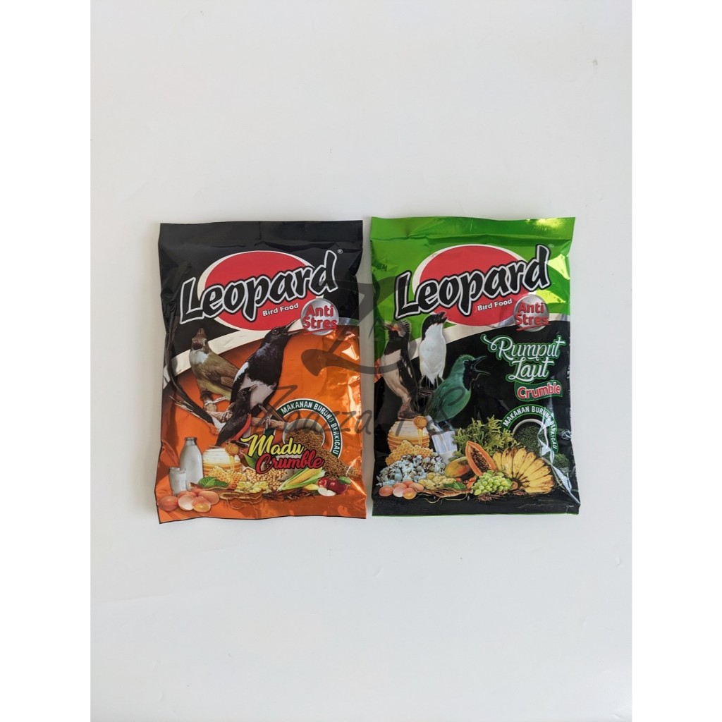 Leopard Kasar Kuning Hijau Voer Burung | Pakan Burung Anti Stress | Vur Pur Burung Leopard