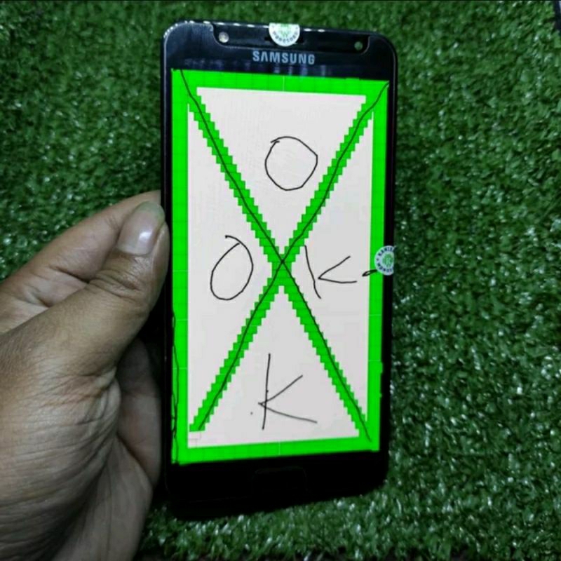 LCD Touchscreen Fulset Samsung J7 Duo J720F J720 Ori Copotan Super Amoled