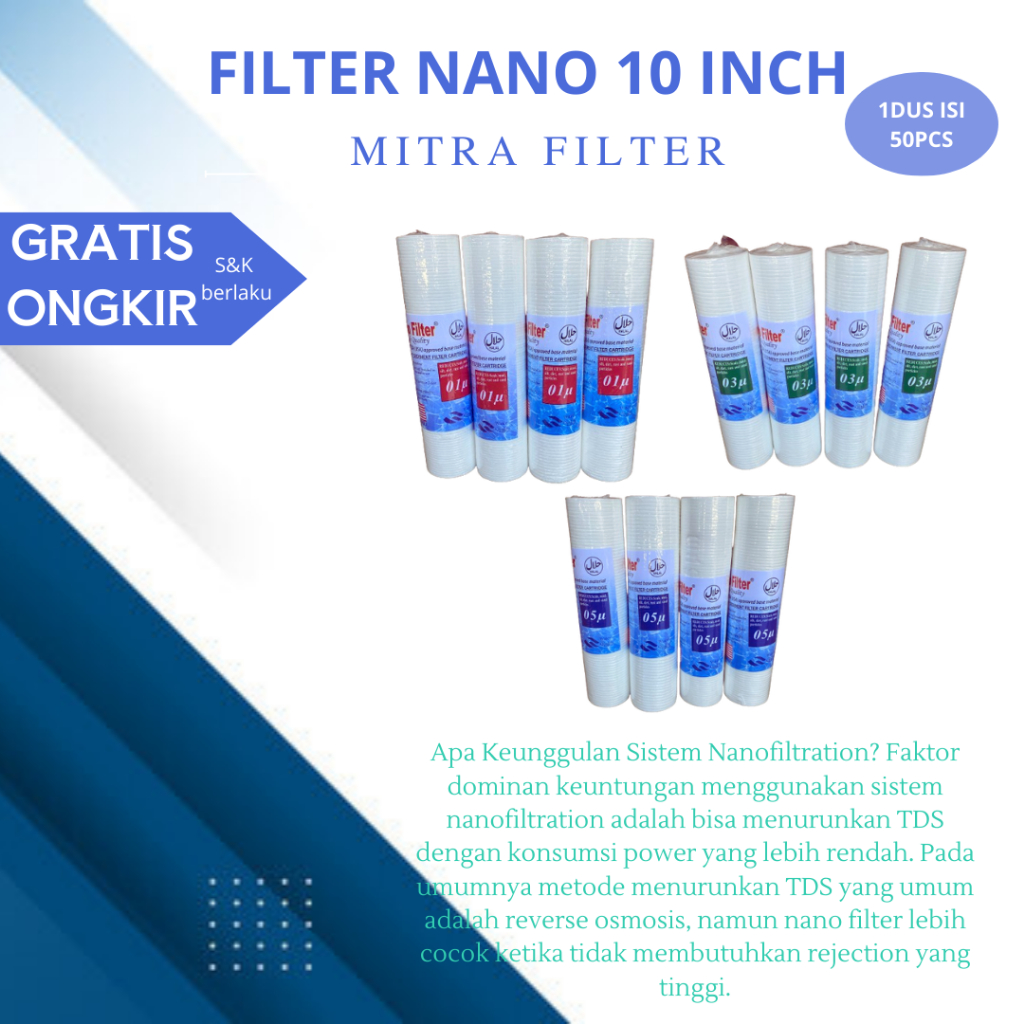 filter air / filter air keruh bau / nano filter / filter air sumur