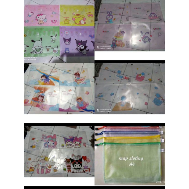 

Map sleting A4 / map karakter Sanrio / astronot / rabbit