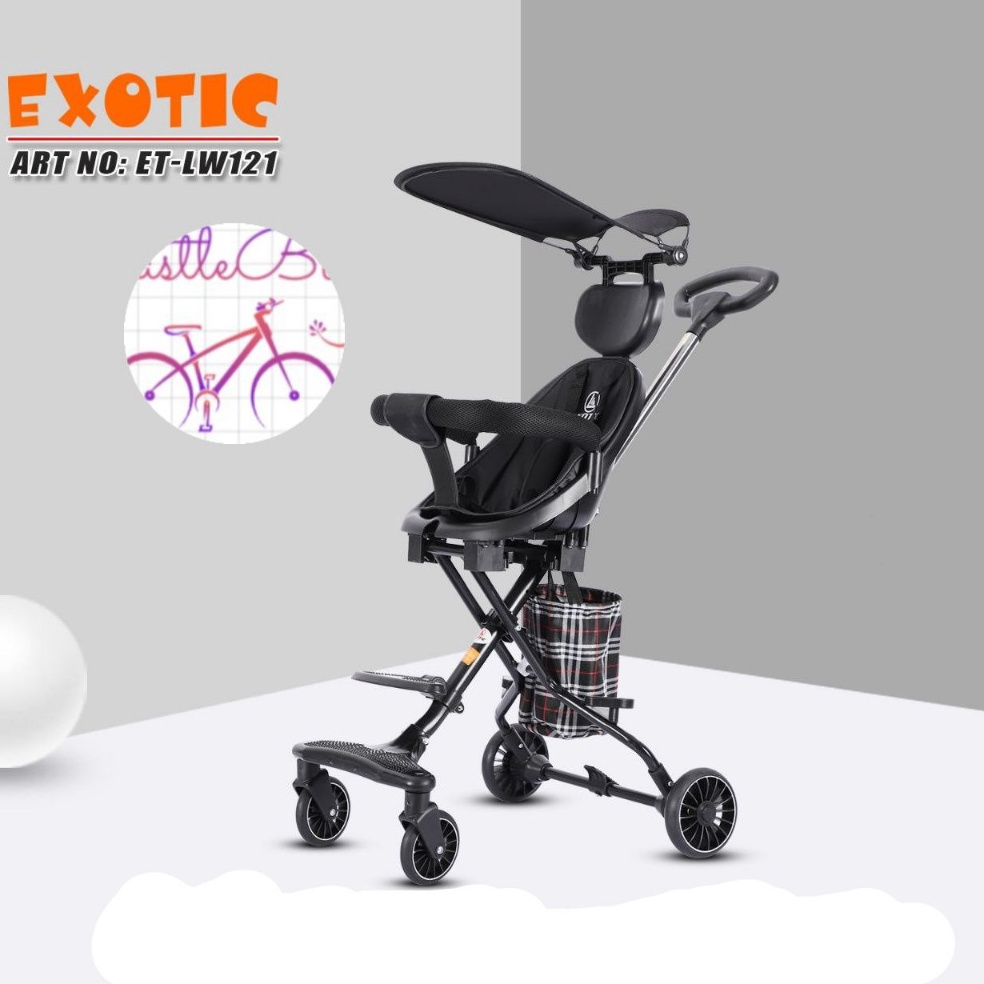 Harga Murah Magic Stroller EXOTIC LW12  LW121 Baby Stroller kanopi  tanpa kanopi