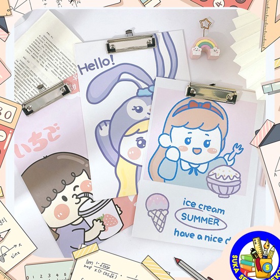

Penjualan Meriah Papan Jalan Cute Girl Papan Ujian A4 AT18