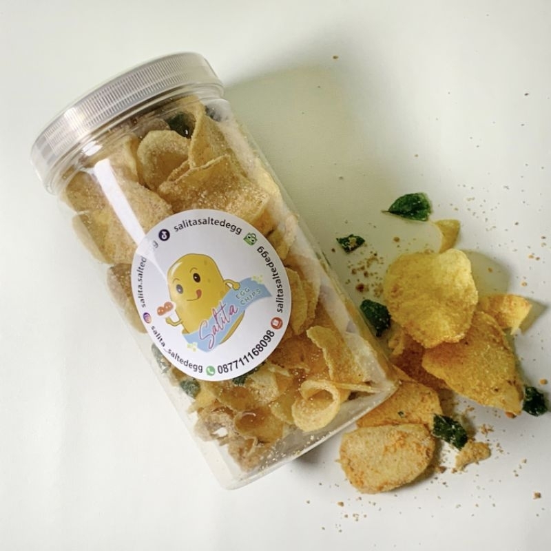 

Kripik kentang telur asin camilan enak sehat garing homemade 100gram/ makanan ringan/ snack
